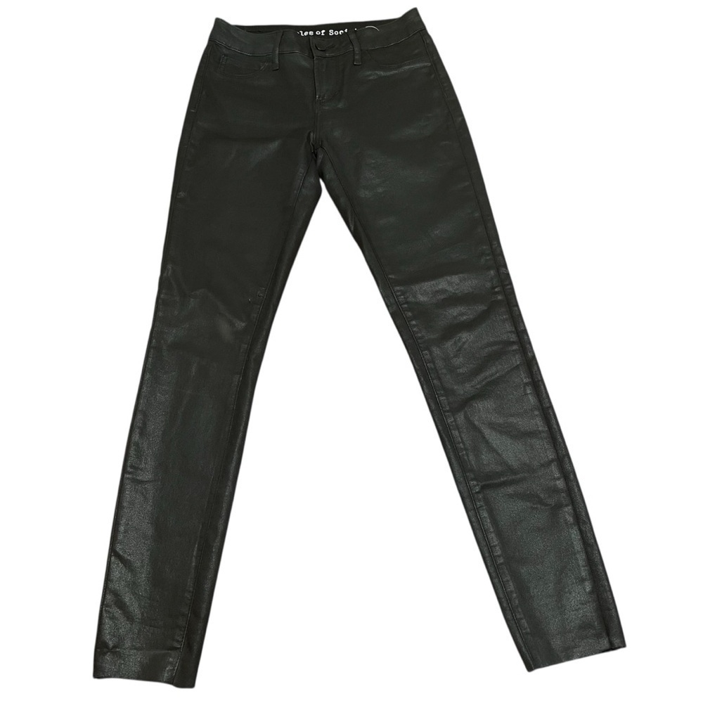 Articles Of Society Coated Black Sarah Skinny Bryce Jeans 5350CT-418 Size 24